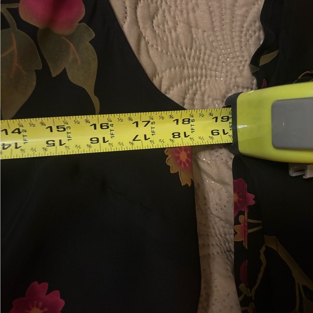 Floral Silk 2 Pièce Black and Pink Women's Dress - Picture 8 of 8